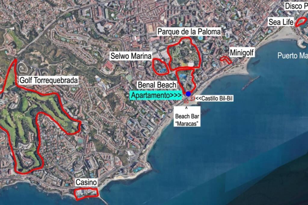Estudio En Benalbeach, Vistas Mar, Primera Linea Playa Беналмадена Екстериор снимка